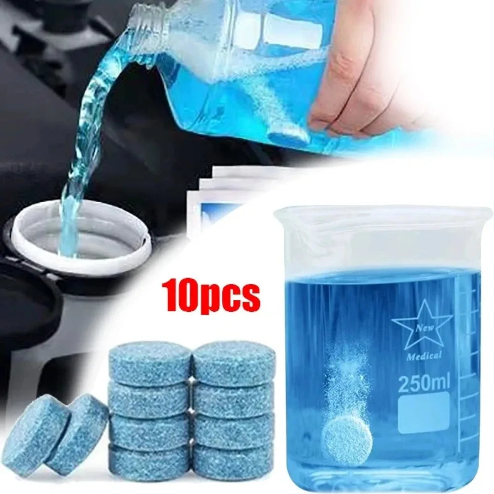 5/20/40PCS Car Cleaning Agent Wiper Essence Cleaning Effervescent Tablets Car Glass Water Solid Wiper Essence Concentrated Gift