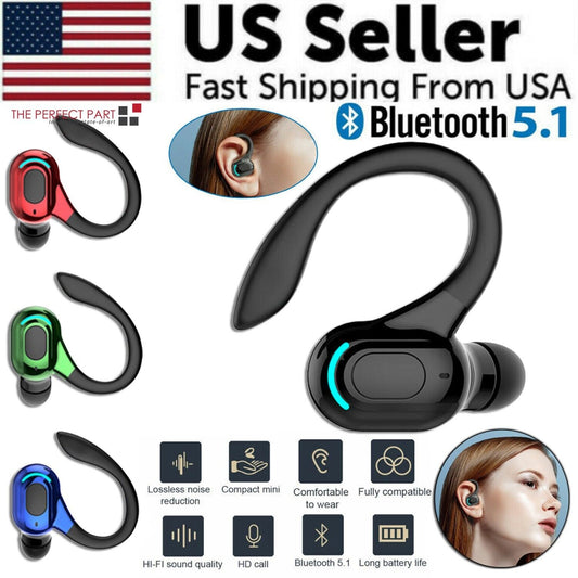 New Bluetooth 5.1 Headset Wireless Earbuds Earphones Stereo Headphones