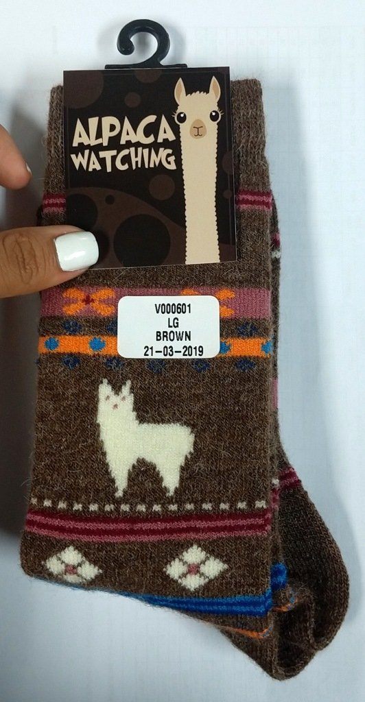 Alpaca Watching Socks