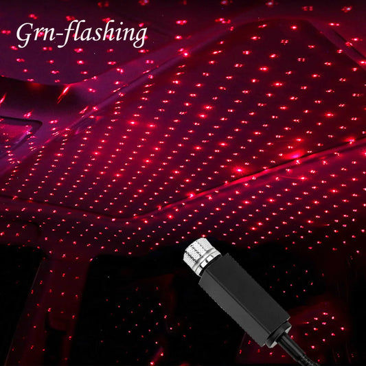 Mini LED Star Laser Projector Light USB Car DJ Disco Effects light Ambient Indoor Stage Night Lamp New Year Christmas decoration