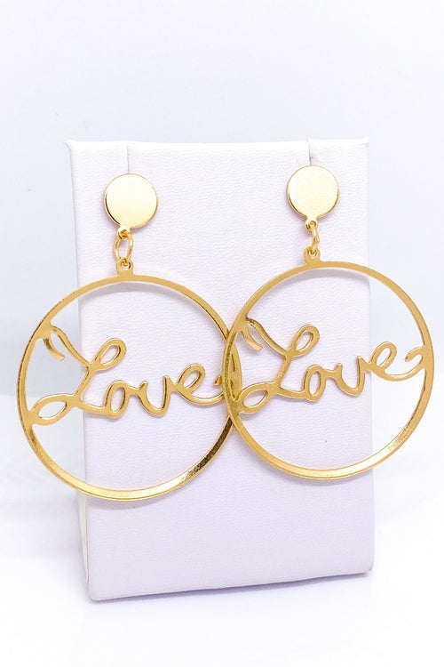 Hoops - Love Earrings